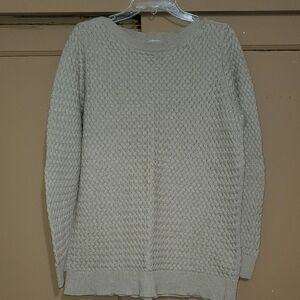 L.L. Bean Cable Knit Sweater in Beige